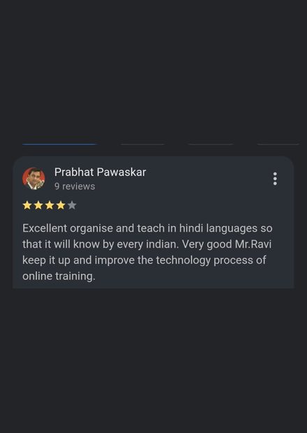 Google review by Prabhat Pawaskar for Pre Tutorials - 5 stars